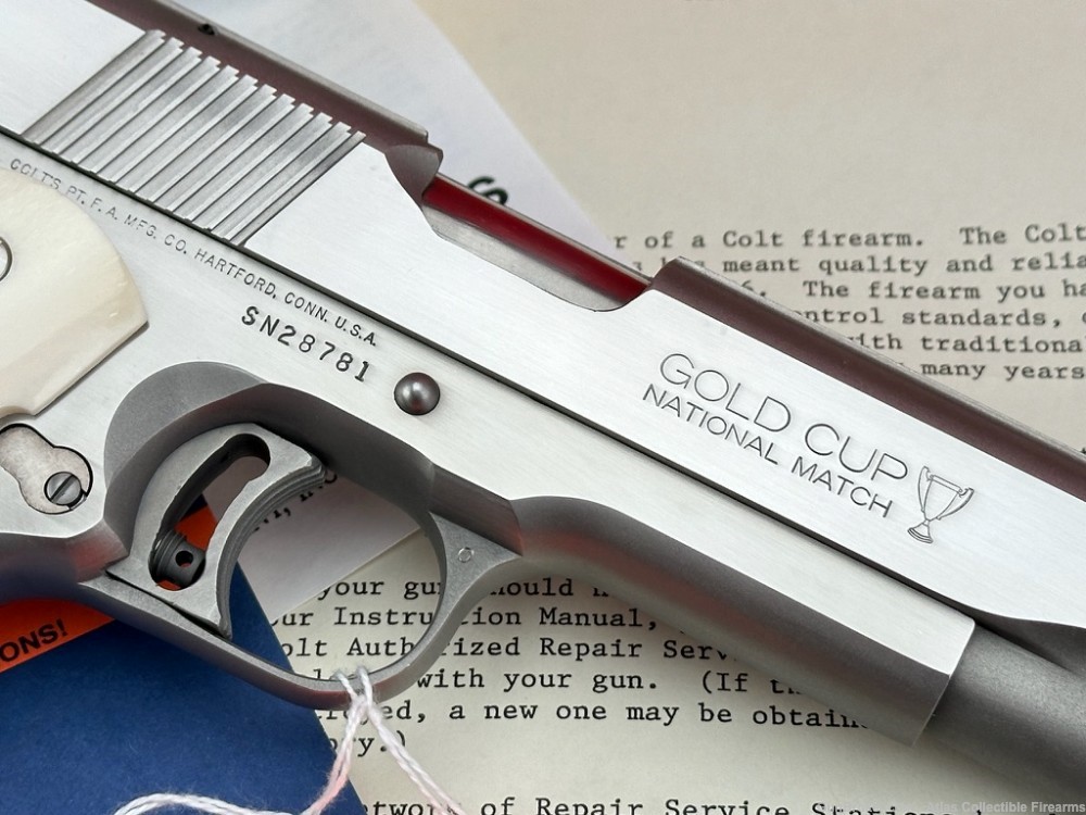 1990 Colt Gold Cup National Match .45 ACP 5" |*GENUINE SMOOTH BONE*| NIB!-img-8