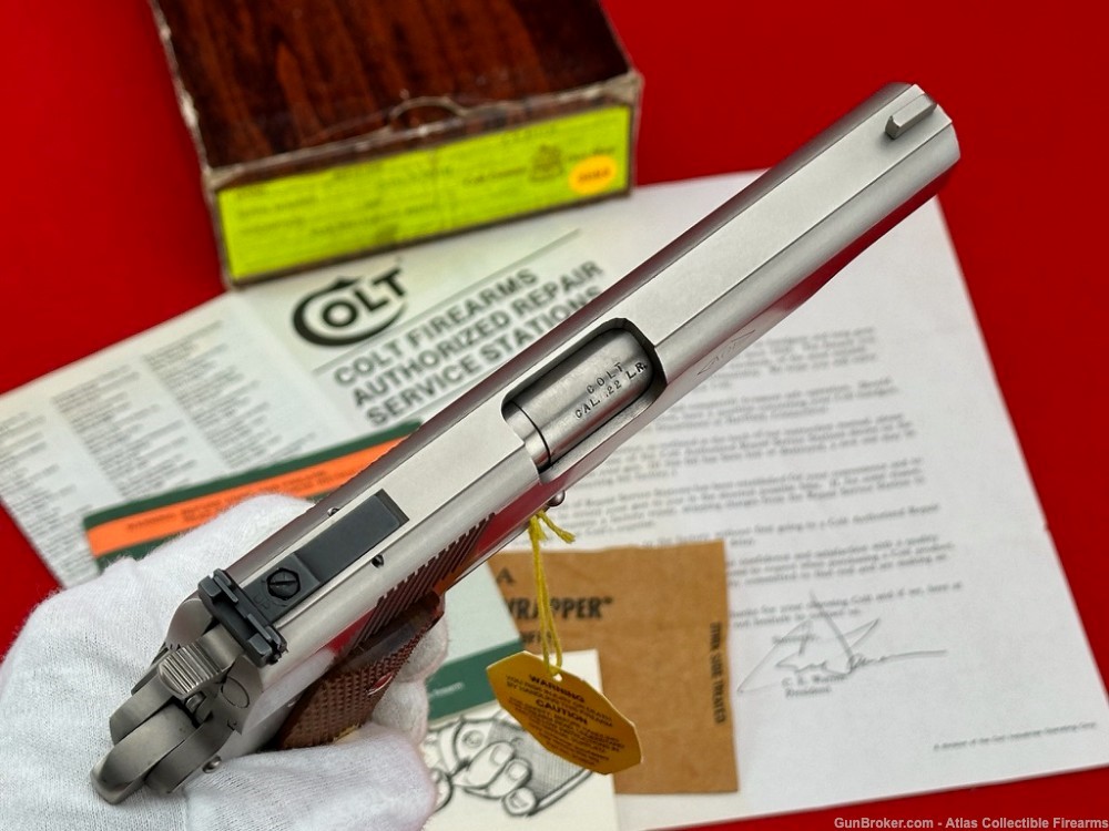 1981 Colt Custom Shop Service Model ACE 22LR *FACTORY ELECTROLESS NICKEL* -img-11