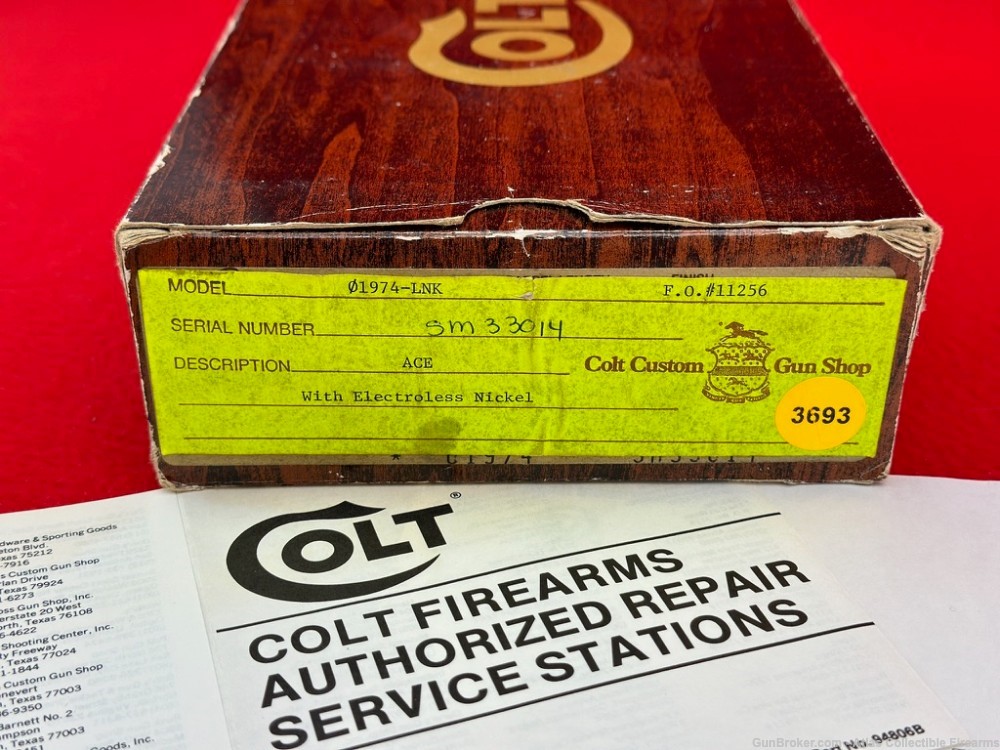 1981 Colt Custom Shop Service Model ACE 22LR *FACTORY ELECTROLESS NICKEL* -img-20