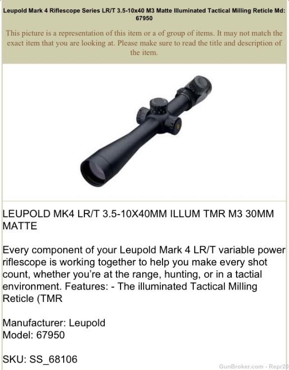 LWRC REPR GEN 1 20” 7.62 NATO/308, LEUPOLD MARK 4 LR/T scope, ATLAS bipod,-img-9