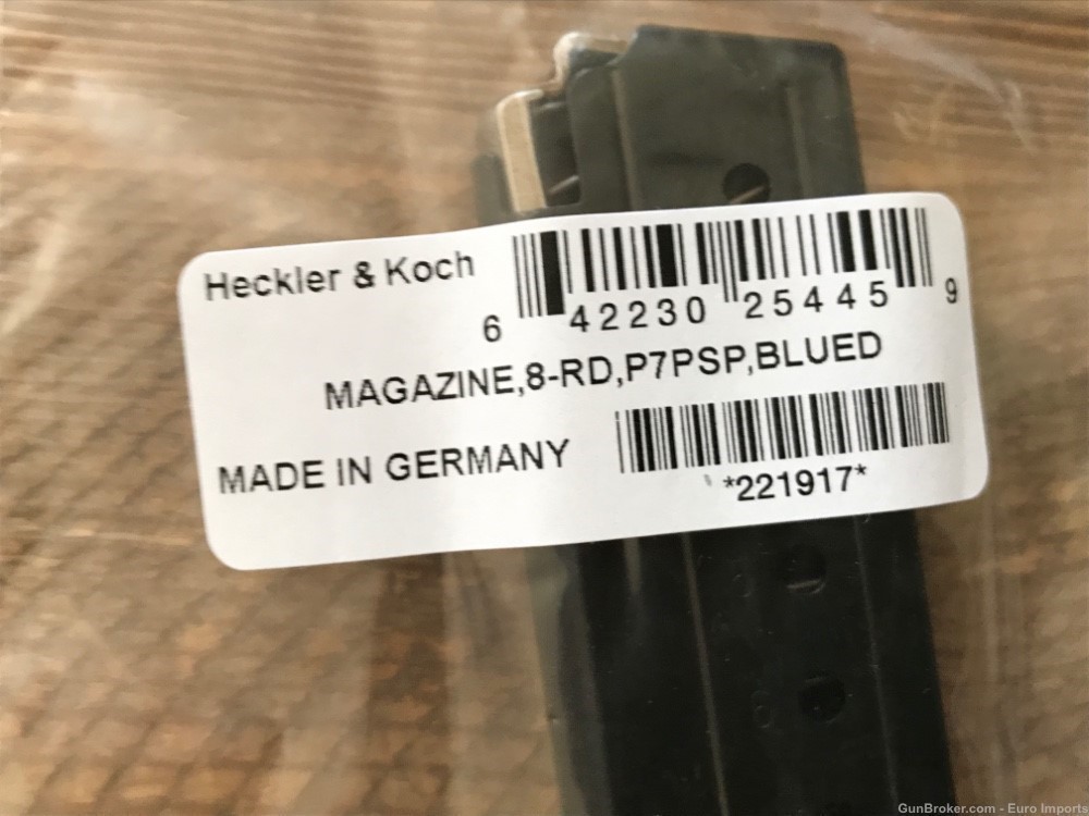 Heckler & Koch P7 9X19MM 8 Round Magazine Heel Release PSP German HK .01 -img-6
