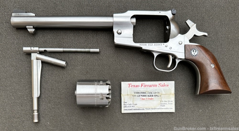 Ruger Old Army .44 Stainless Black Powder,1977, .457 Cap & Ball,No FFL R'qd-img-31