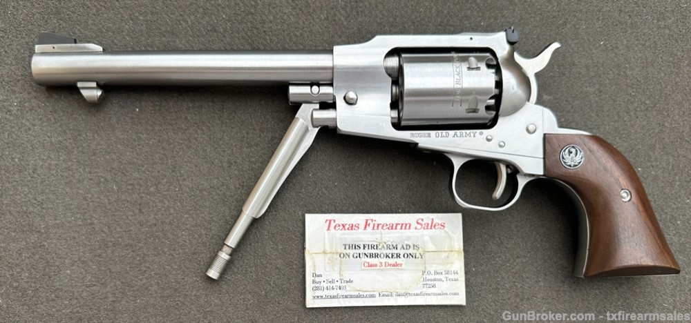 Ruger Old Army .44 Stainless Black Powder,1977, .457 Cap & Ball,No FFL R'qd-img-30