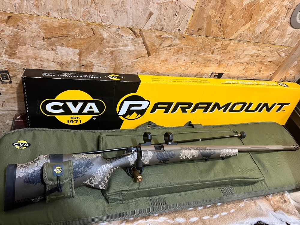 CVA Paramount Pro 45 Cal Long Range Muzzleloader Excellent with box -img-0