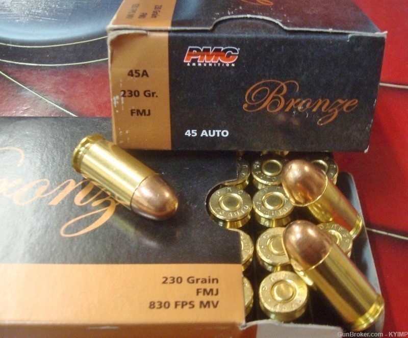 500 PMC .45 acp FMJ 230 grain 45A new Brass Ammunition-img-2