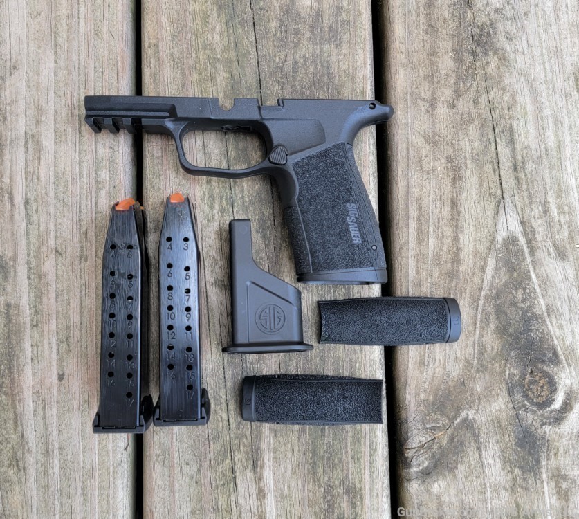 Sig p365x-macro p365 macro grip & 2x mag magazines 17rd no slide or fcu xl-img-1