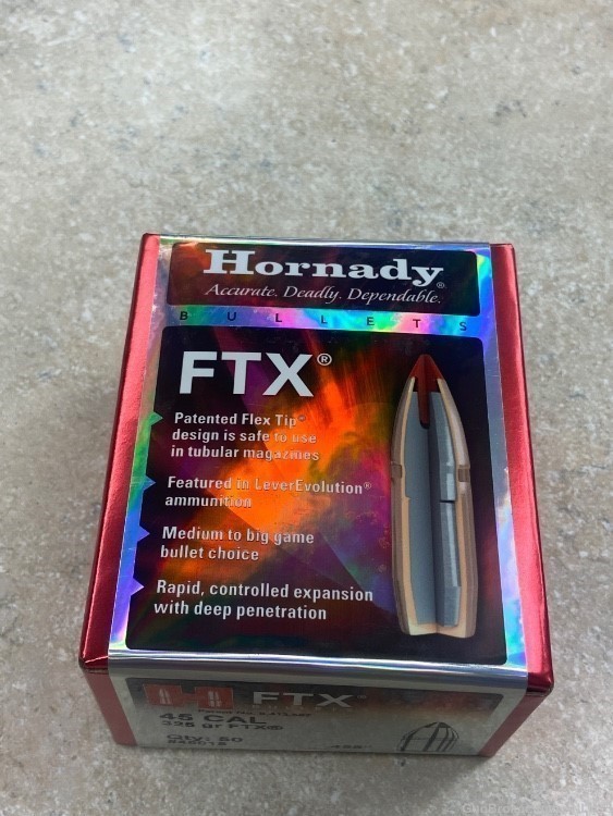 Hornady FTX 325 Grain Bullets 50ct-img-1