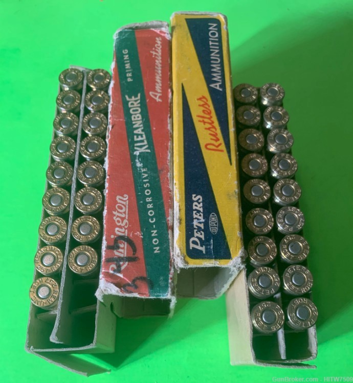 40rds 257 Roberts Ammunition Remington, Peters, Winchester Vintage-img-1