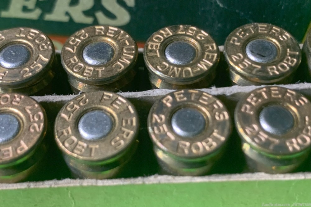 40rds 257 Roberts Ammunition Remington, Peters, Winchester Vintage-img-6