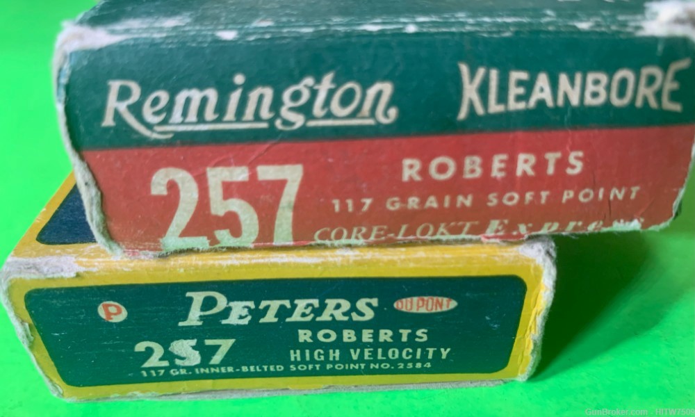 40rds 257 Roberts Ammunition Remington, Peters, Winchester Vintage-img-3