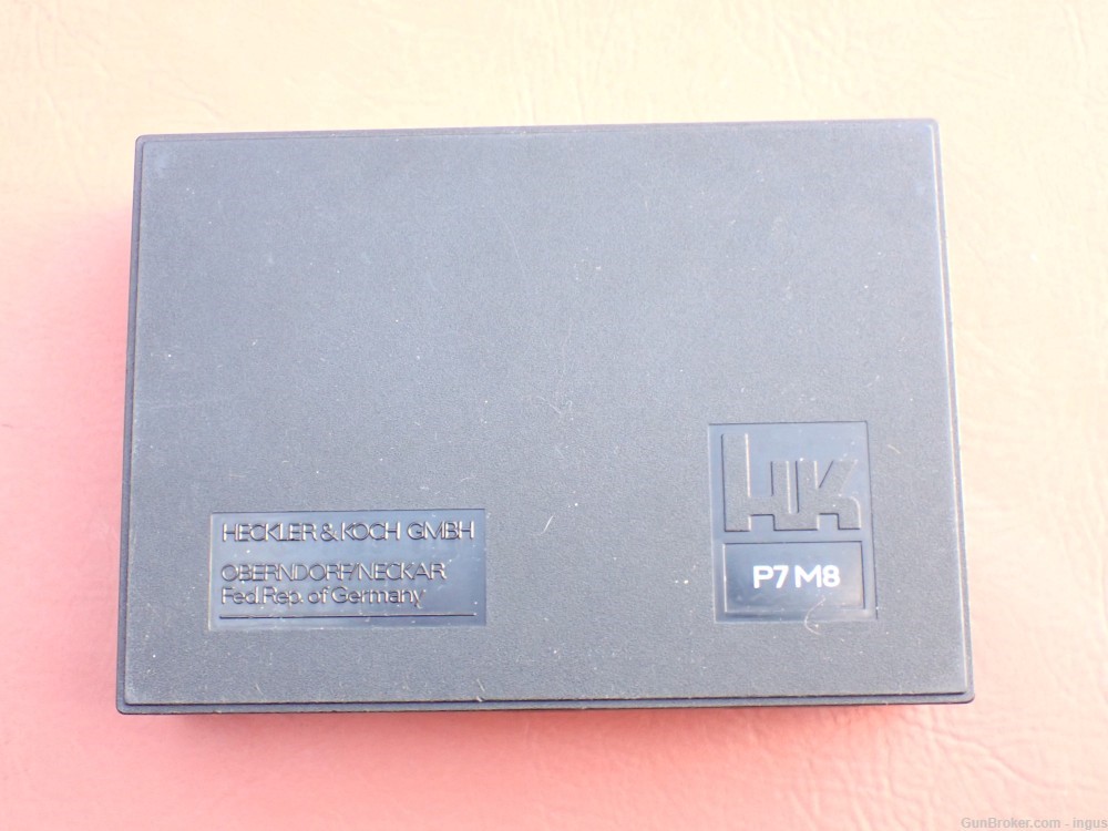 HK P7M8 9MM FACTORY HARDCASE HECKLER KOCH P7 ORIGINAL BOX SER# 113358-img-0