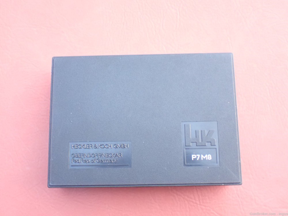 HK P7M8 9MM FACTORY HARDCASE HECKLER KOCH P7 ORIGINAL BOX SER# 124866-img-0