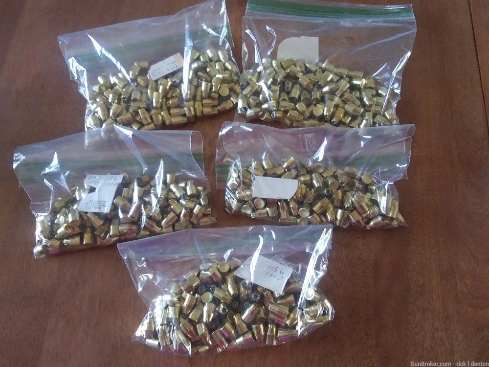 9mm 115 g H.P. Bullets    500 pieces-img-0