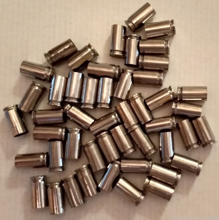 250 9mm LUGER Reloadable Premium Nickel Plated Brass Casings-img-0
