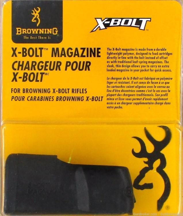 Browning X-Bolt Short Action Magnum Spare Magazine Clip Brand New-img-0