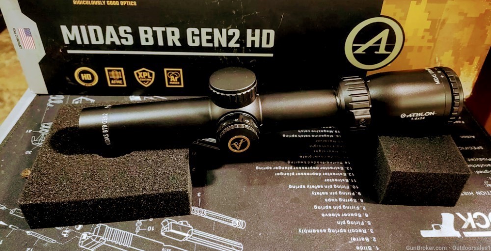 Athlon Midas BTR GEN2 HD 1-6x24mm 30mm ATSR4 illum SFP IR Riflescope 213013-img-0