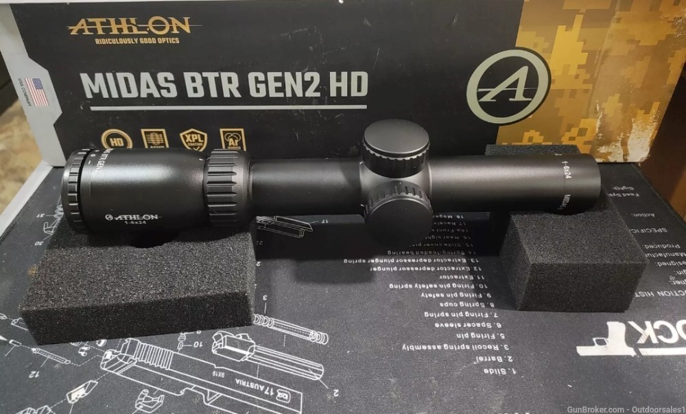 Athlon Midas BTR GEN2 HD 1-6x24mm 30mm ATSR4 illum SFP IR Riflescope 213013-img-1