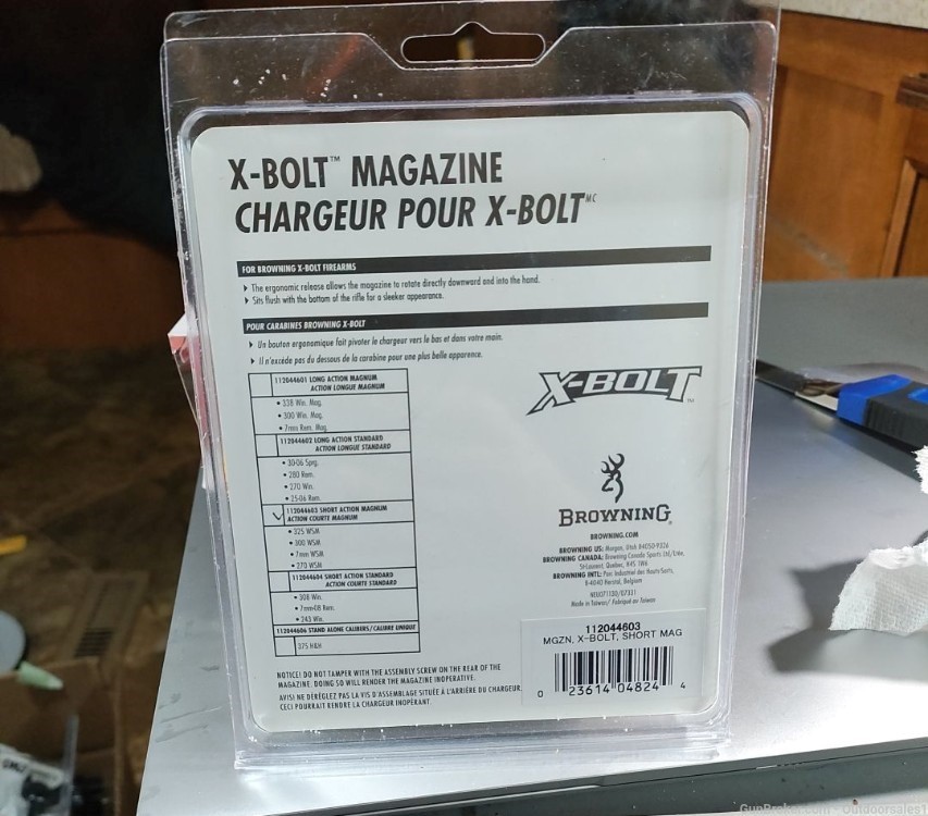 Browning X-Bolt Magazine 112044603 for Short Mag 325WSM,300 WSM,7mm WSM,270-img-1