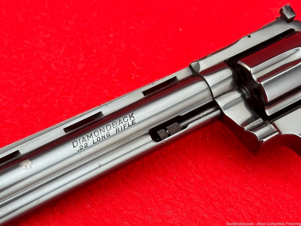 1978 Colt Diamondback 6" Royal Blue 22 LR Factory Walnut  - Shooter-img-3