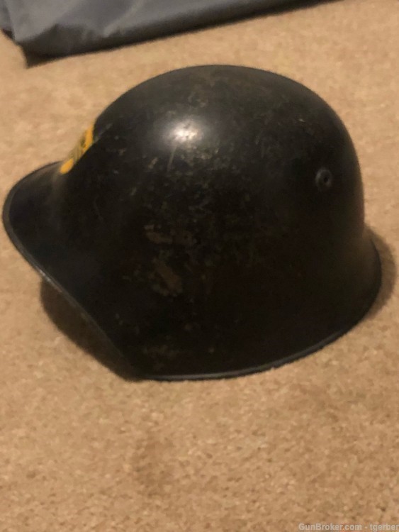 WW2 Original Swiss Helmet Repurposed Post War-img-1