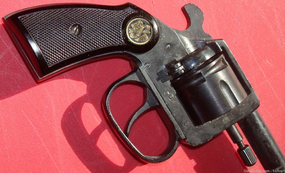 Rare German 6mm blank / Flare / Tear Gas Revolver. Vintage 1950's BSF brand-img-6