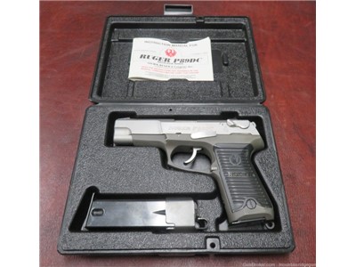 Ruger Model P89 DC Semi-automatic pistol chambered in 9mm w/ (2) magazines