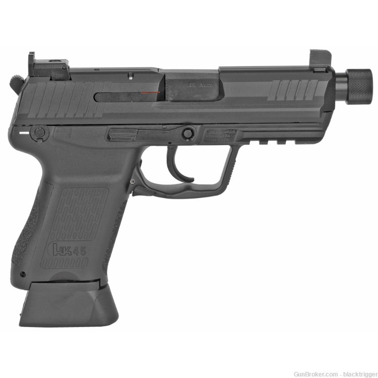 HK 81000022 HK45 Tactical V1 Compact Frame 45 ACP 10+1 4.57" Overall Black -img-2