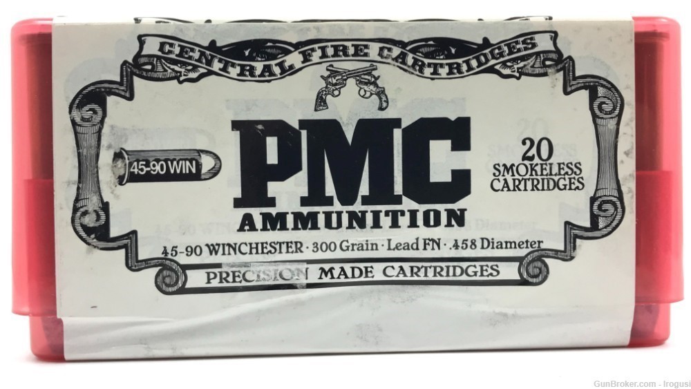 PMC .45-90 Win 300 Grain Lead FN SEALED 20 Rounds 1214-LXO   -img-0