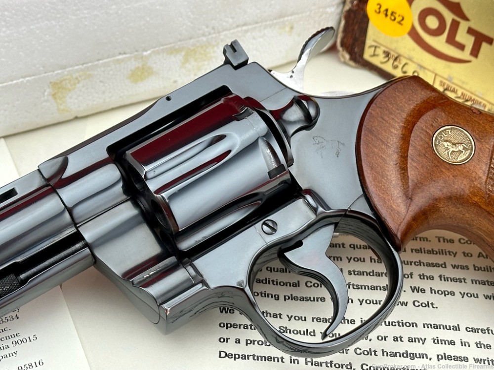 Very Fine 1977 Colt Python 6" .357 Magnum |*FACTORY ROYAL BLUE FINISH*|-img-5