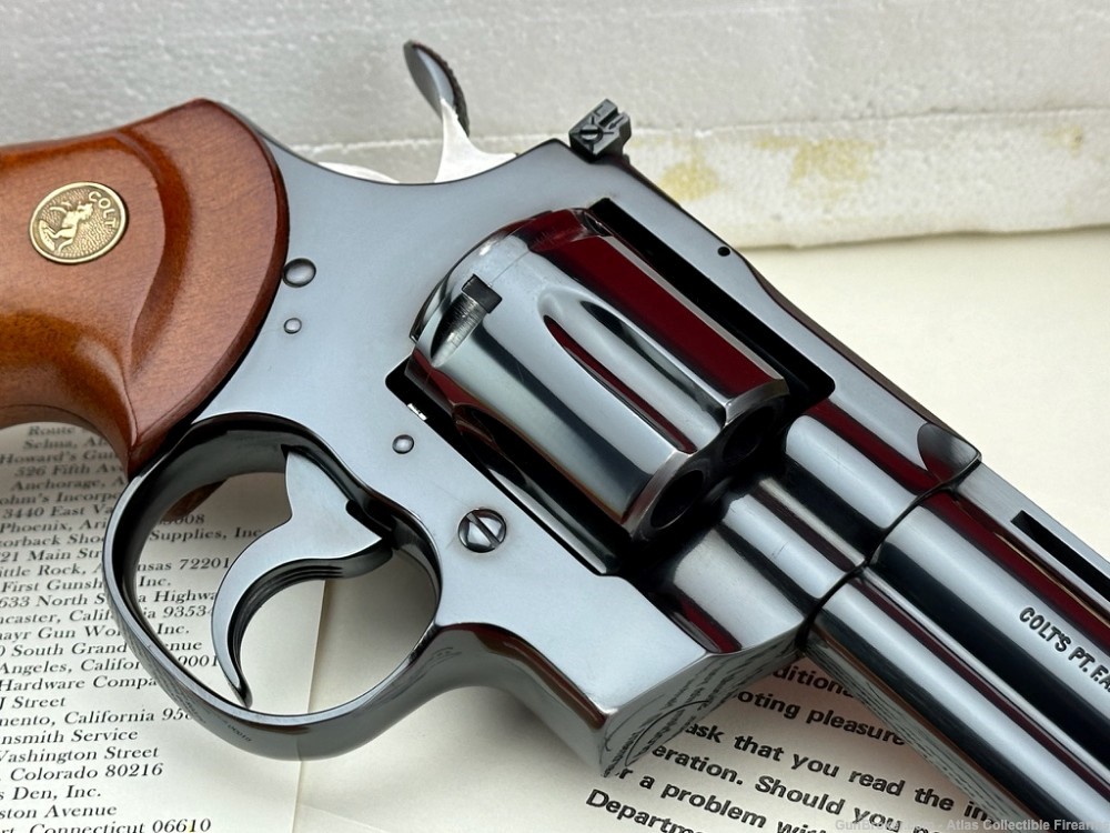 Very Fine 1977 Colt Python 6" .357 Magnum |*FACTORY ROYAL BLUE FINISH*|-img-10