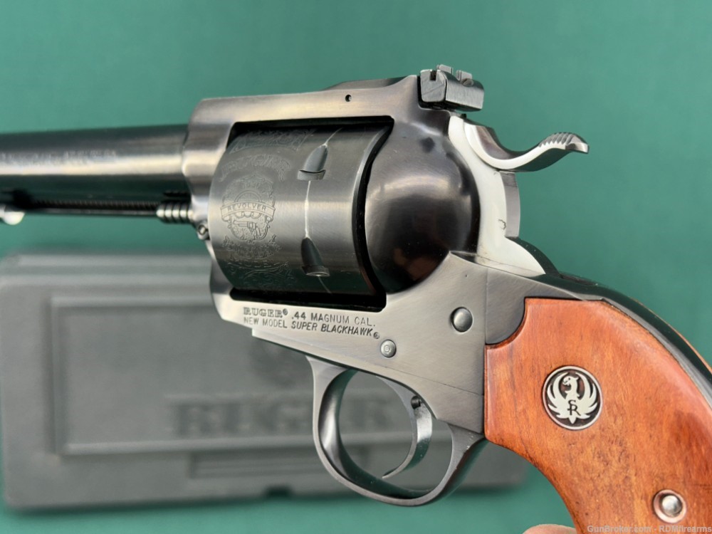 Ruger New Model Super Blackhawk Bisley 44 Magnum 00831 RB44W in Box .01 NR -img-0