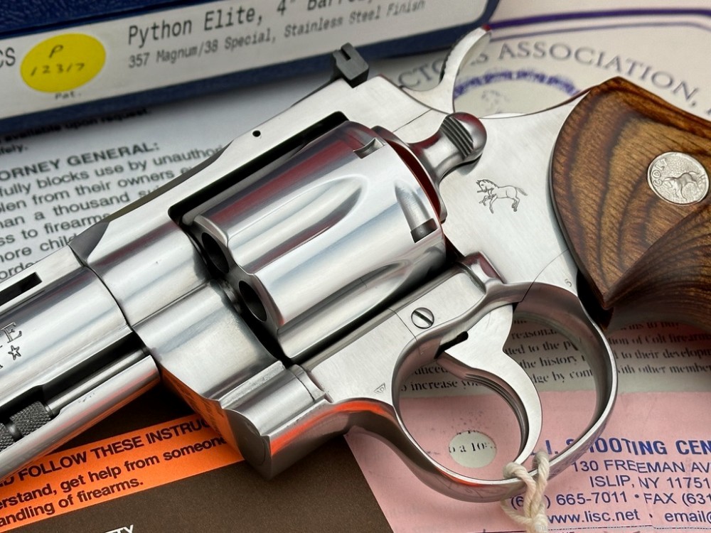 Custom Shop 2001 Colt Python Elite 4" STS 357 Magnum |*100% NEW OLD STOCK*|-img-3