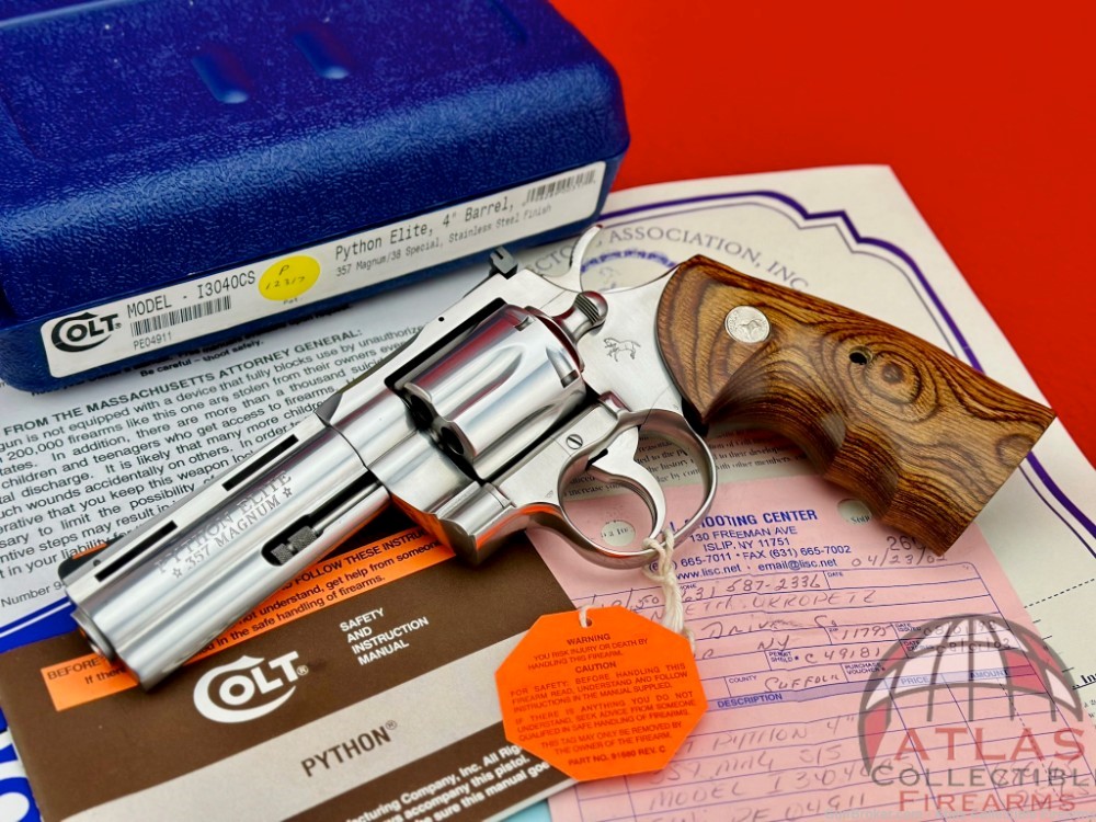 Custom Shop 2001 Colt Python Elite 4" STS 357 Magnum |*100% NEW OLD STOCK*|-img-0