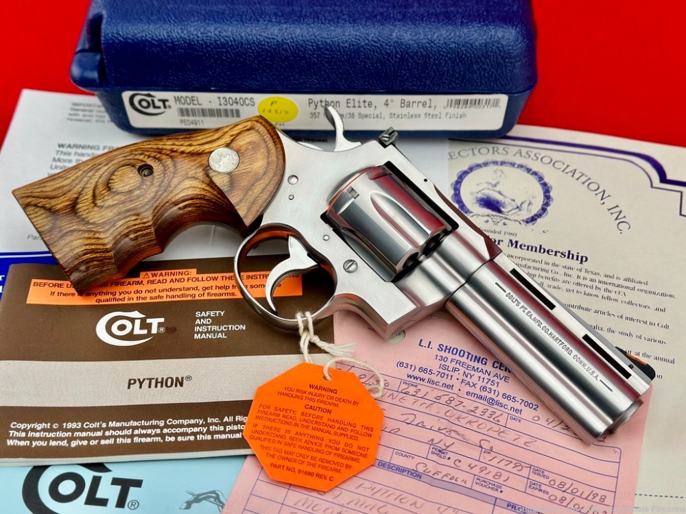 Custom Shop 2001 Colt Python Elite 4" STS 357 Magnum |*100% NEW OLD STOCK*|-img-5