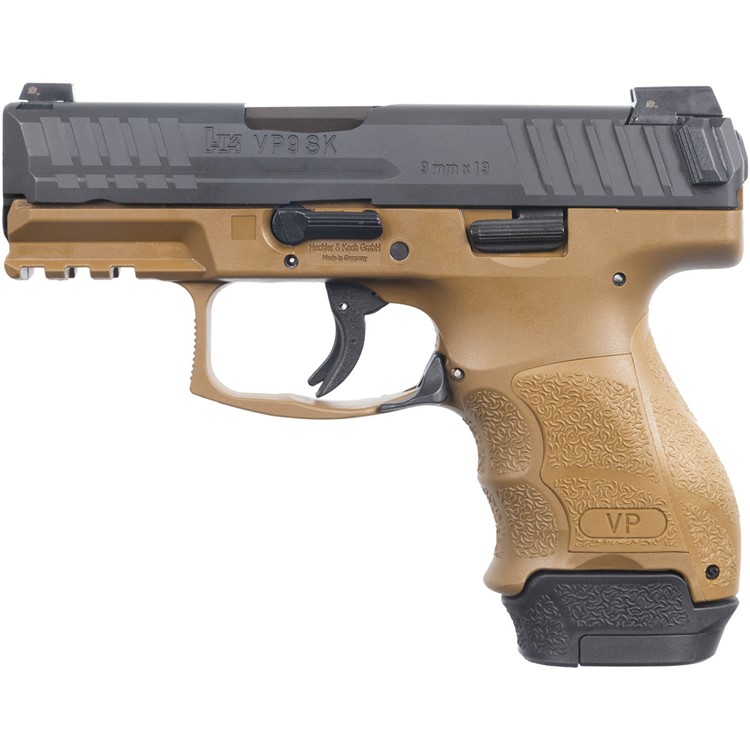 HK VP9SK 9mm 3.39in 1x15rd/2x12rd FDE Subcompact Pistol (81000817)-img-2