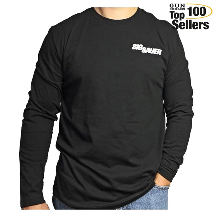 SIG SAUER Long Sleeve Crew Neck T-Shirt Size Medium (8300251-M)-img-0
