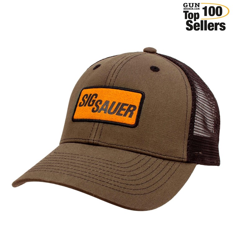 SIG SAUER Men's Leather Patch Trucker Hat (SG-HAT-SIG-LP)-img-0
