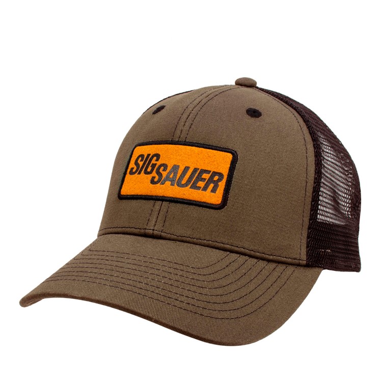 SIG SAUER Men's Leather Patch Trucker Hat (SG-HAT-SIG-LP)-img-1