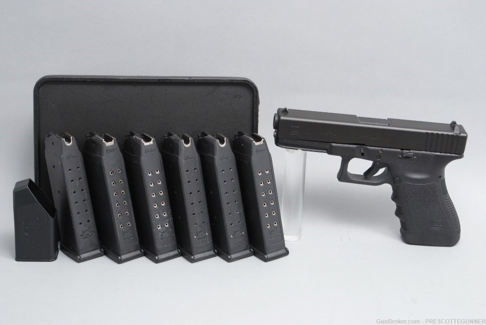 Glock 20 10mm Gen 3 Excellent w/ Box & 6 OEM Mags G20 Penny Start $.01 NR-img-1