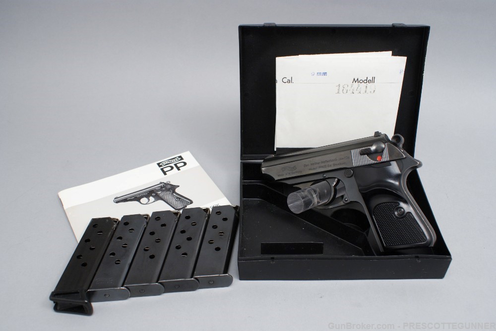 Walther PPK/S .380 ACP 1974 w/ Box, Test Target & 5 Mags! C&R Penny $.01 NR-img-12