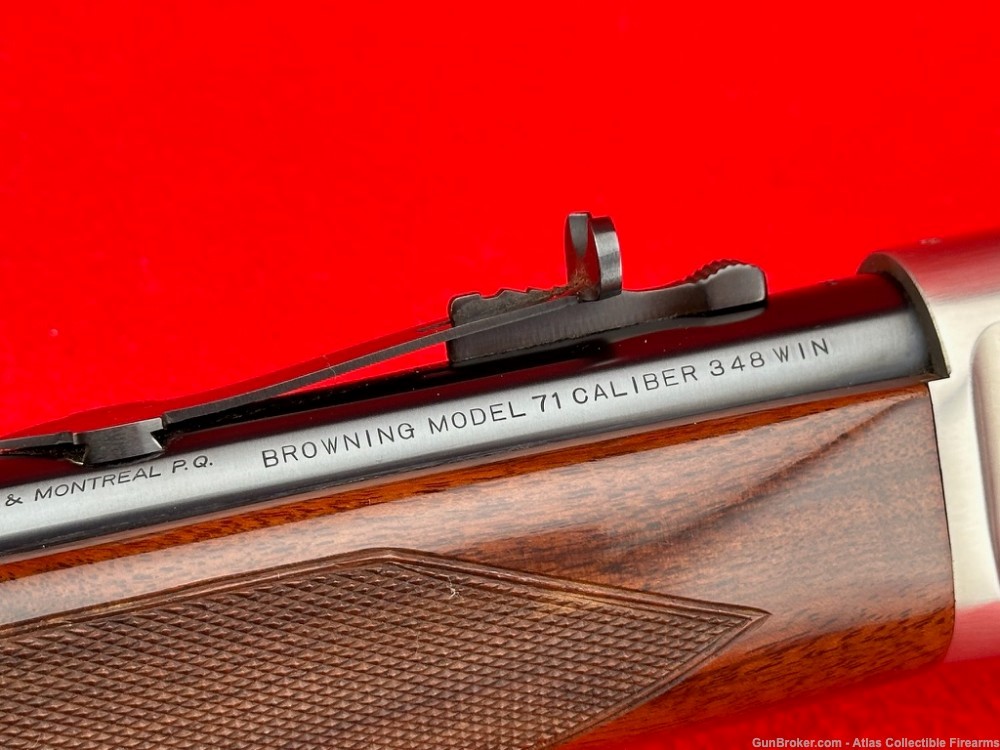 HIGH GRADE 1987 Browning Model 71 Carbine .348 WIN 20" *FACTORY ENGRAVED*-img-13