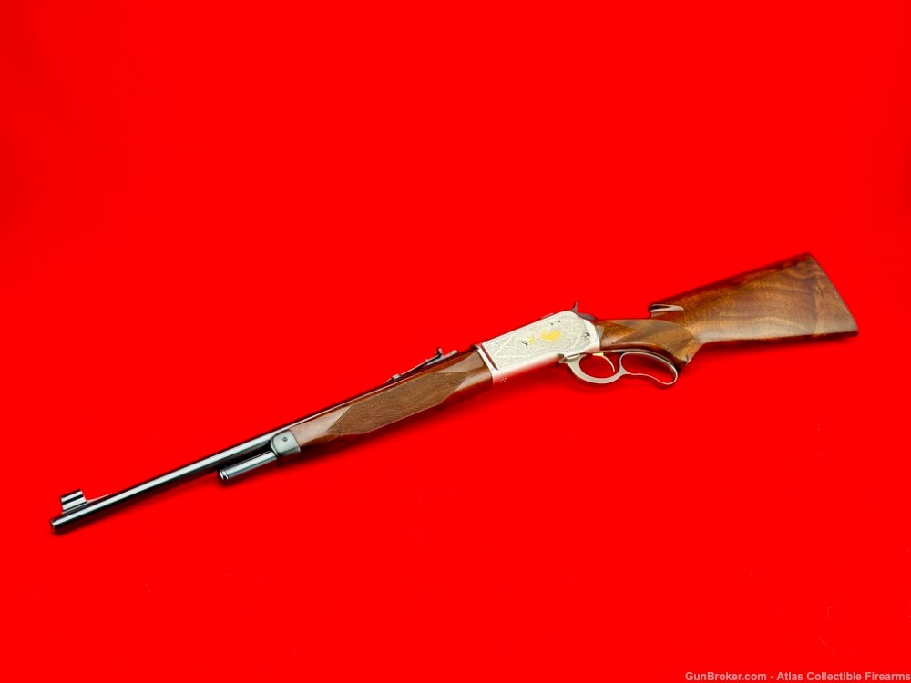 HIGH GRADE 1987 Browning Model 71 Carbine .348 WIN 20" *FACTORY ENGRAVED*-img-2