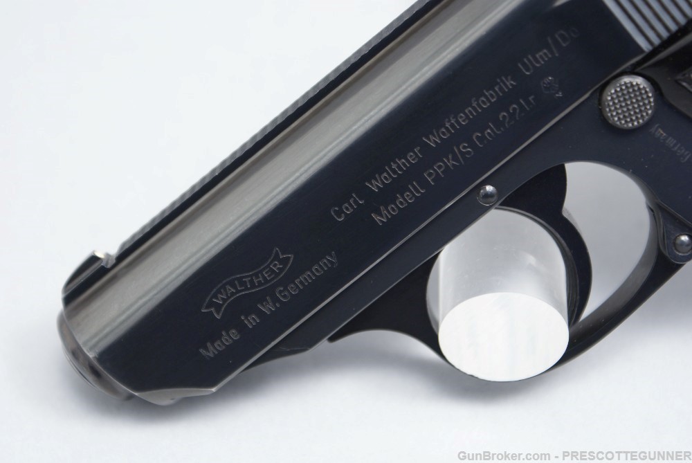 Walther PPK/S .22 LR Exc 1969 W. German w/ Box & Target C&R Penny $.01 NR-img-3