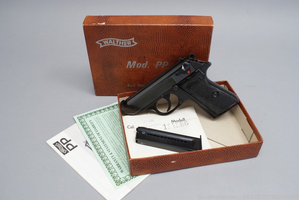 Walther PPK/S .22 LR Exc 1969 W. German w/ Box & Target C&R Penny $.01 NR-img-12