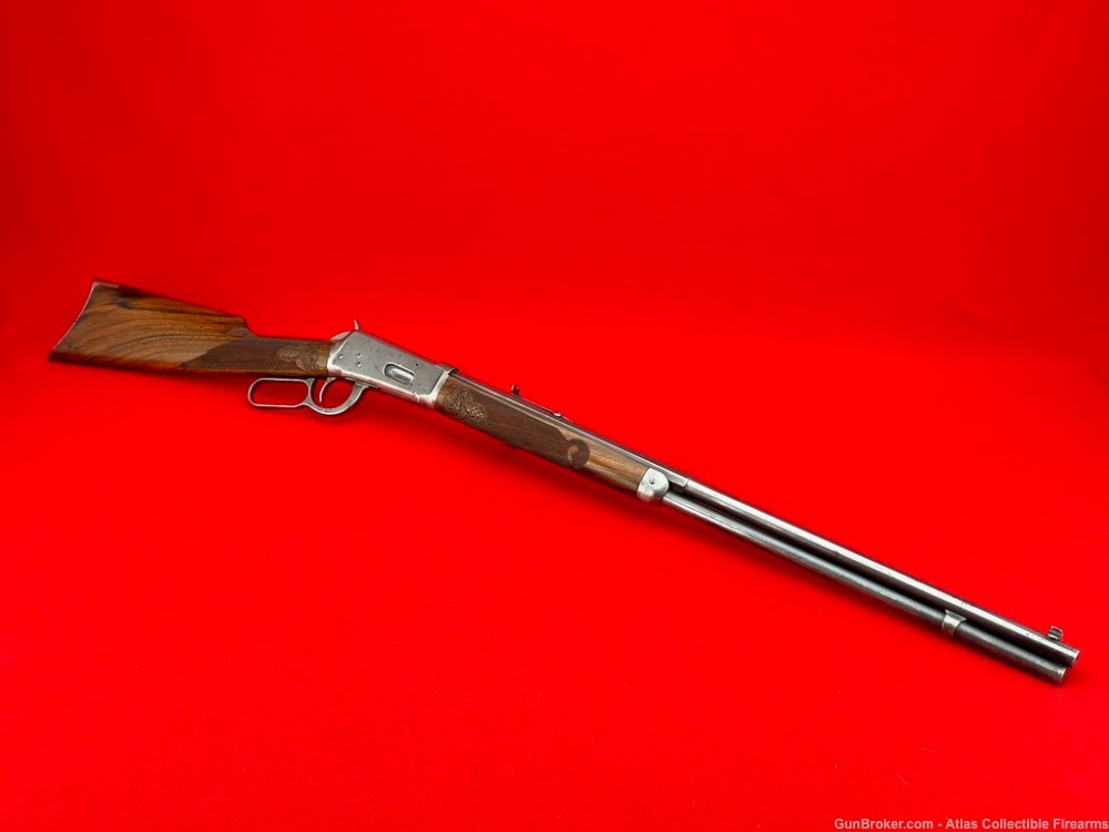 1904 Winchester Model 1894 .30 WCF 26" Round/Octagon - Hand Carved Stock-img-11