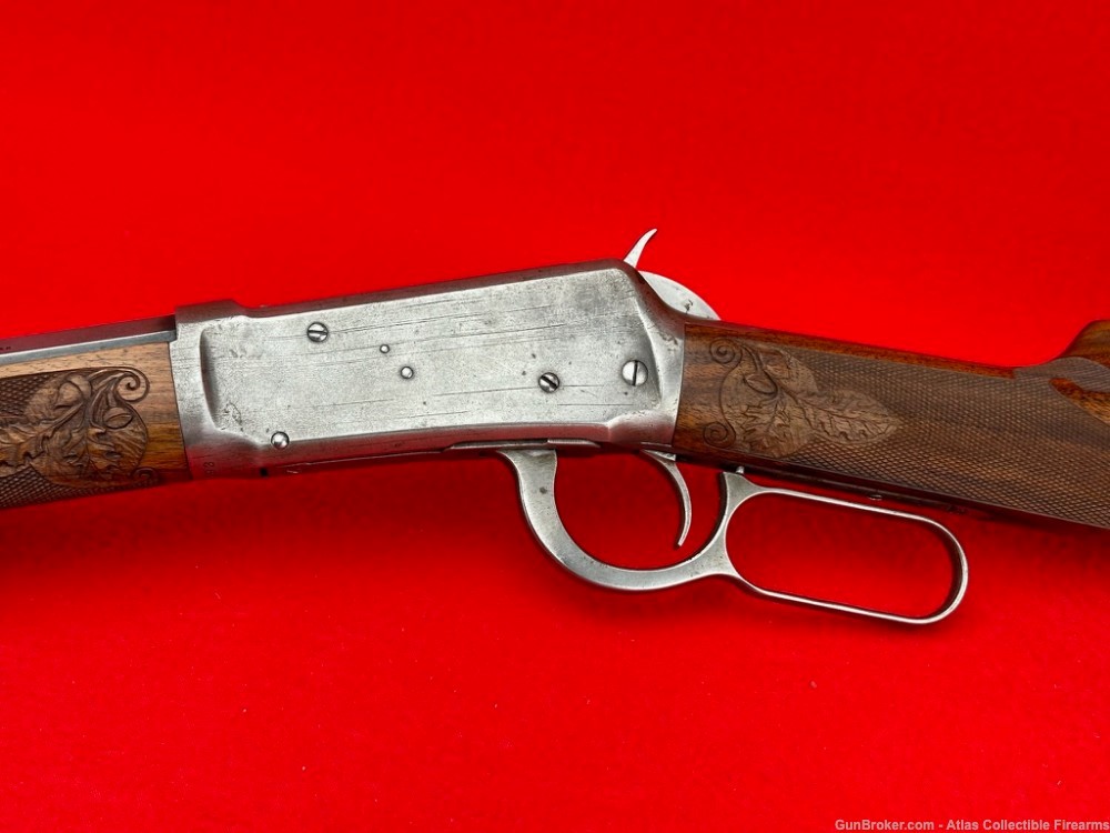 1904 Winchester Model 1894 .30 WCF 26" Round/Octagon - Hand Carved Stock-img-7
