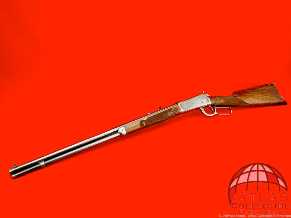 1904 Winchester Model 1894 .30 WCF 26" Round/Octagon - Hand Carved Stock-img-0