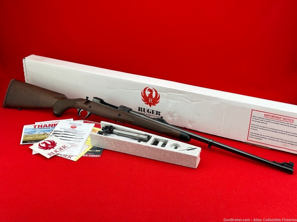 2018 Ruger M77 Hawkeye Bolt Action 35 Whelen 24" Barrel Express Sights ANIB-img-12