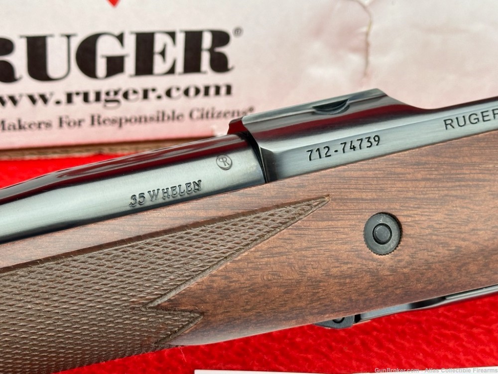 2018 Ruger M77 Hawkeye Bolt Action 35 Whelen 24" Barrel Express Sights ANIB-img-9