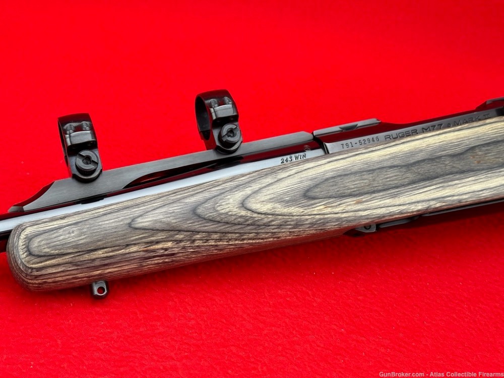 2005 Ruger M77 Mark II Frontier Carbine 243 WIN 16" - Laminated Wood Stock-img-4